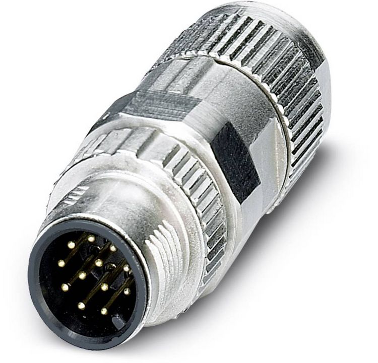 Produktbild: Phoenix Contact 1559592 Sensor-/Aktor-Steckverbinder, unkonfektioniert M12 Stecker, gerade Polzahl Sensoren: 12 1 St.