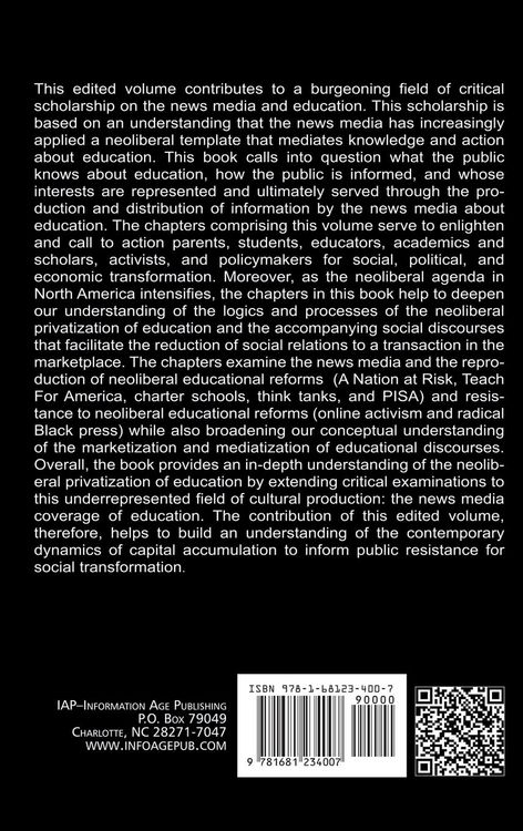 Produktbild: News Media and the Neoliberal Privatization of Education (HC)