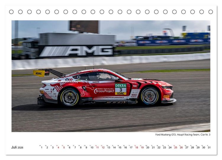 Produktbild: Wilde Mustangs am N&uuml;rburgring (Tischkalender 2026 DIN A5 quer), CALVENDO Monatskalender
