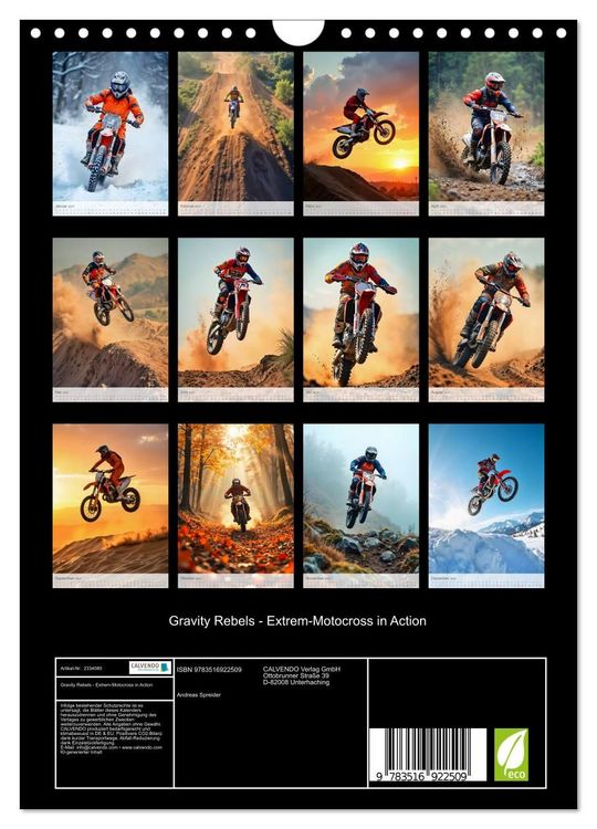 Produktbild: Gravity Rebels - Extrem-Motocross in Action (Wandkalender 2027 DIN A4 hoch), CALVENDO Monatskalender