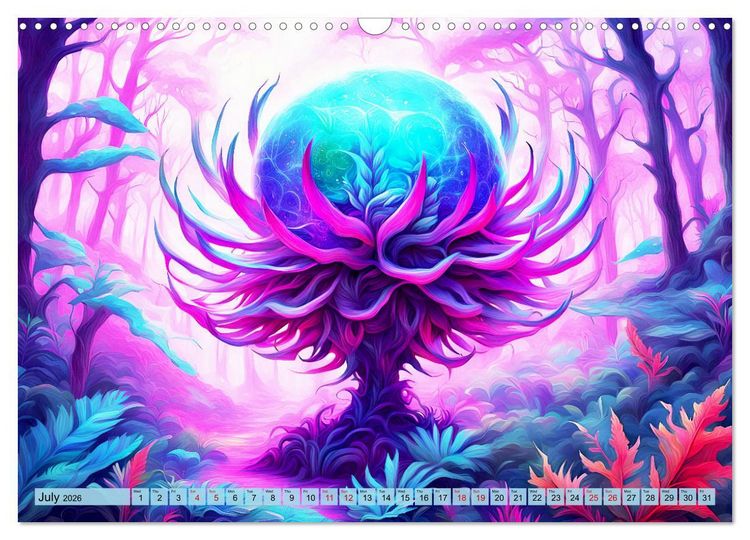 Produktbild: Intergalactic garden (Wall Calendar 2026 DIN A3 landscape), CALVENDO 12 Month Wall Calendar