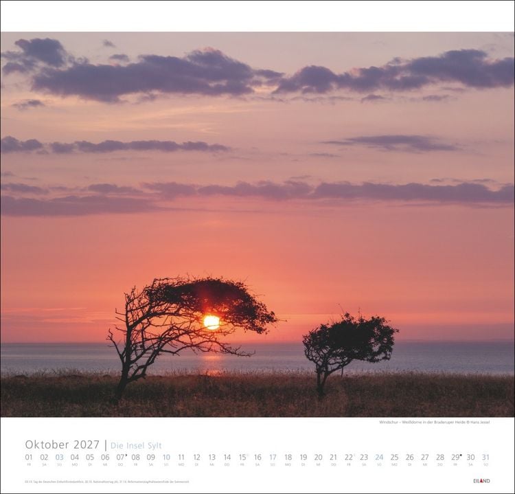 Produktbild: Die Insel Sylt Edition Kalender 2027 - Hans Jessel