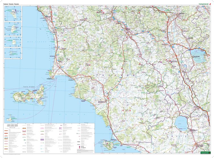Produktbild: Freytag & berndt Stra&szlig;enkarte Toskana 1:150.000