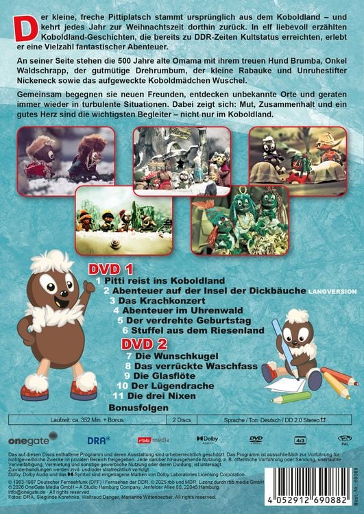 Produktbild: Pittiplatsch reist ins Koboldland [2 DVDs]