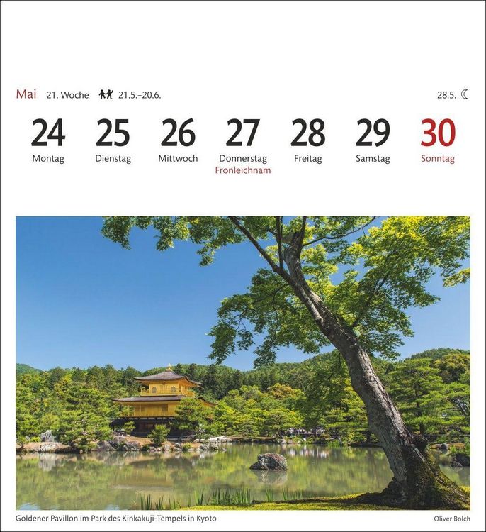 Produktbild: Japan Sehnsuchtskalender 2027 - Wochenkalender mit 53 Postkarten