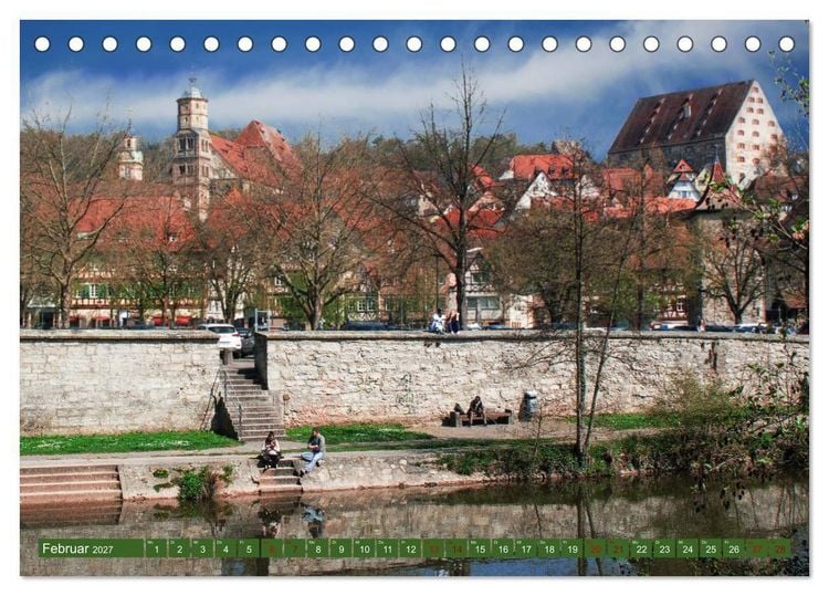 Produktbild: Stadtspaziergang durch Schw&auml;bisch Hall (Tischkalender 2027 DIN A5 quer), CALVENDO Monatskalender
