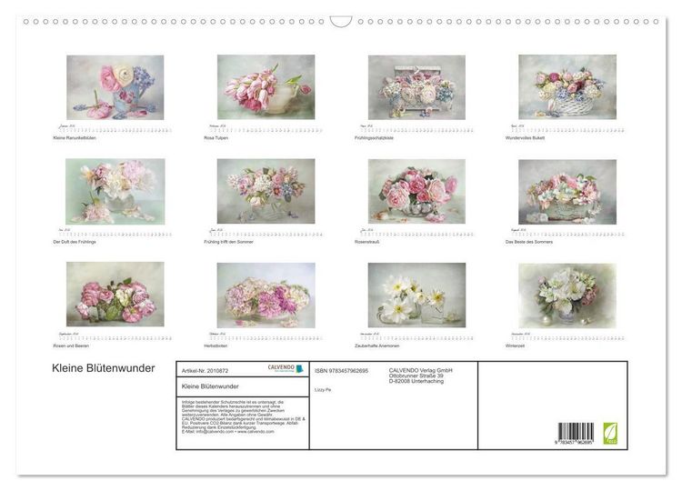 Produktbild: Kleine Bl&uuml;tenwunder (Wandkalender 2026 DIN A2 quer), CALVENDO Monatskalender