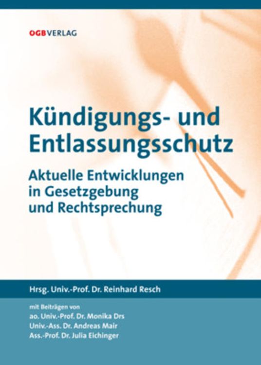 Produktbild: K&uuml;ndigungs- und Entlassungsschutz