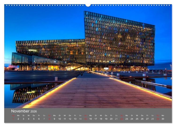 Produktbild: Island 2026 (Wandkalender 2026 DIN A2 quer), CALVENDO Monatskalender