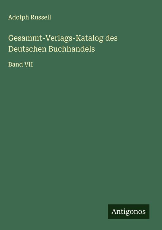 Produktbild: Gesammt-Verlags-Katalog des Deutschen Buchhandels
