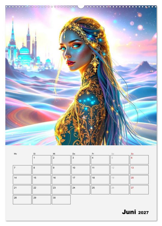 Produktbild: Herrscherinnen der Galaxien (hochwertiger Premium Wandkalender 2027 DIN A2 hoch), Kunstdruck in Hochglanz