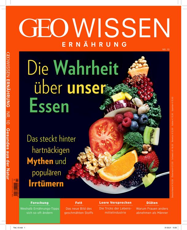 Produktbild: GEO Wissen Ern&auml;hrung / GEO Wissen Ern&auml;hrung 10/21 - Die Wahrheit &uuml;ber unser Essen