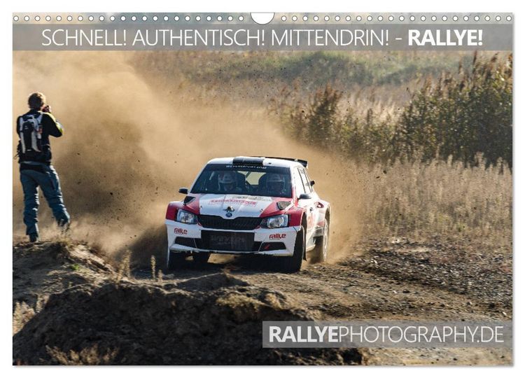 Produktbild: SCHNELL! AUTHENTISCH! MITTENDRIN! - RALLYE! (Wandkalender 2026 DIN A3 quer), CALVENDO Monatskalender