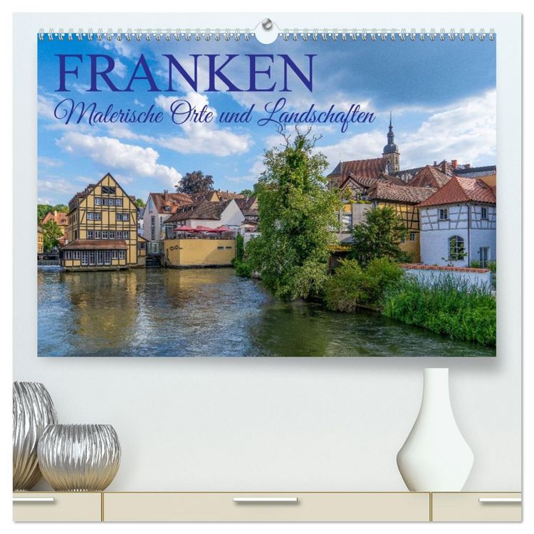 Produktbild: Franken - Malerische Orte und Landschaften (hochwertiger Premium Wandkalender 2026 DIN A2 quer), Kunstdruck in Hochglanz