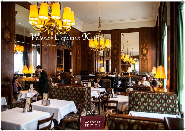 Produktbild: Wiener Caf&eacute;haus Kultur Kalender 2027 &ndash; Wandkalender | Fotokalender| &Ouml;sterreich Kalender | Alpenl&auml;nder 35x50cm Grosses Format | Historische & Kulturelle Kaffeehaus Motive | . & Geschenkidee