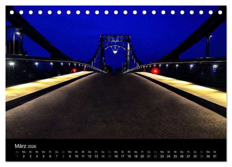 Produktbild: Kaiser-Wilhelm-Br&uuml;cke Wilhelmshaven (Tischkalender 2026 DIN A5 quer), CALVENDO Monatskalender