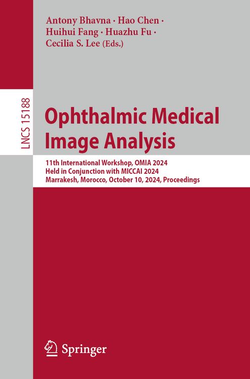 Produktbild: Ophthalmic Medical Image Analysis