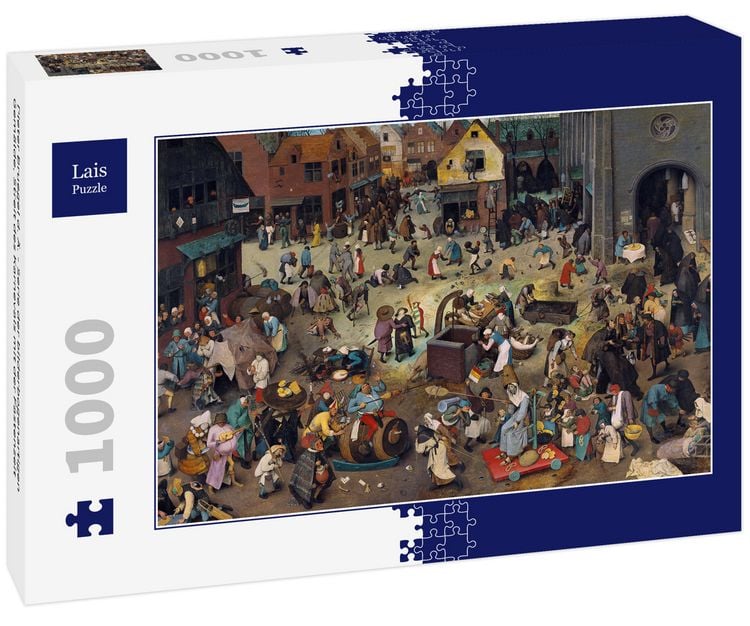 Produktbild: Lais Puzzle Pieter Bruegel d. &Auml;. - Serie der bilderbogenartigen Gem&auml;lde, Streit des Karnevals mit der Fastenzeit 1000 Teile