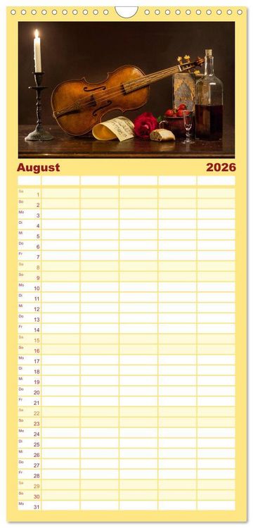 Produktbild: Familienplaner 2026 - Centralto Viola und Violino mit 5 Spalten (Wandkalender, 21 x 45 cm) CALVENDO