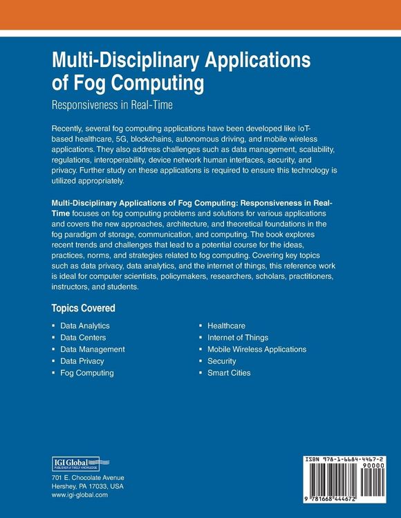 Produktbild: Multi-Disciplinary Applications of Fog Computing