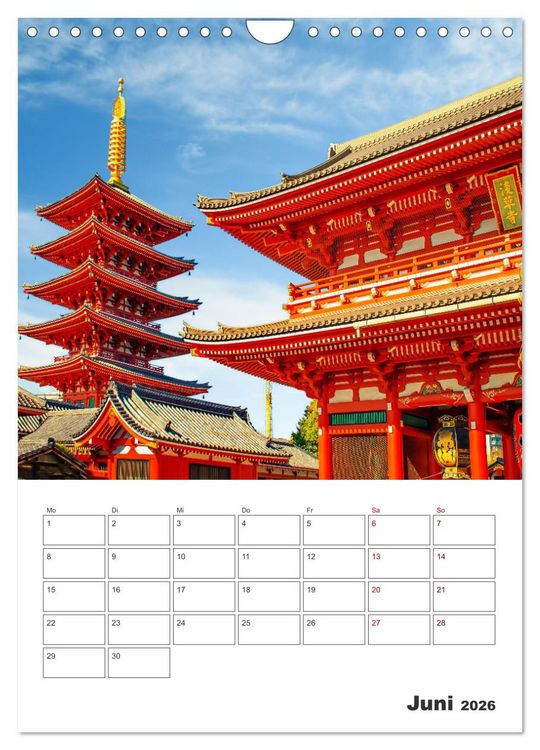 Produktbild: Schreine und Tempel - Heiligt&uuml;mern in Japan (Wandkalender 2026 DIN A4 hoch), CALVENDO Monatskalender