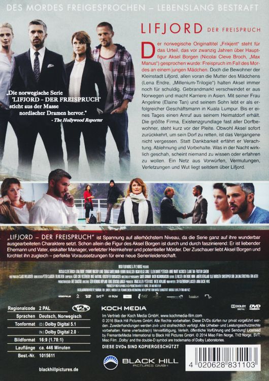 Produktbild: Lifjord - Der Freispruch - Die komplette erste Staffel [3 DVDs]