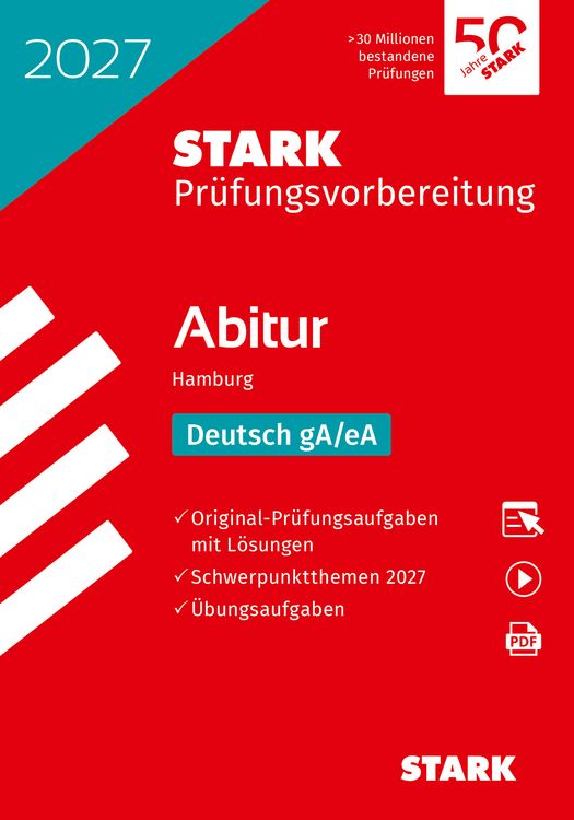 Produktbild: STARK Deutsch - Abitur 2027 Hamburg - Pr&uuml;fungsvorbereitung