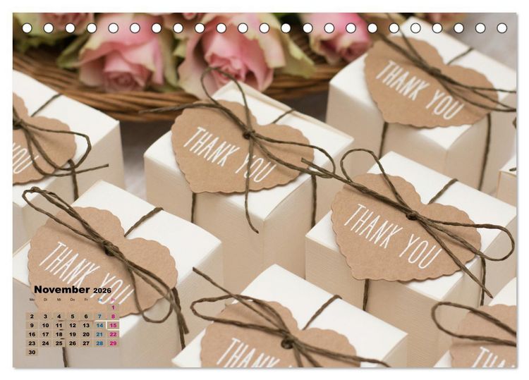 Produktbild: W wie Wedding (Tischkalender 2026 DIN A5 quer), CALVENDO Monatskalender