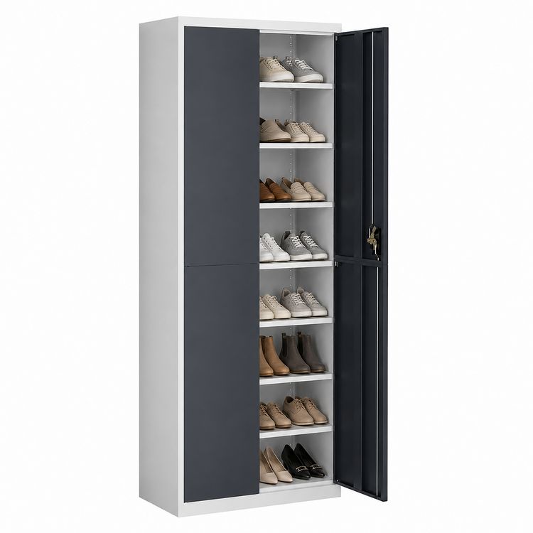 Produktbild: Stahl Schuhschrank Malivo 80 x 180 x 40 cm