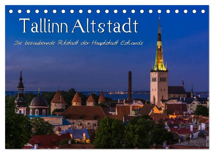 Produktbild: Tallinn Altstadt (Tischkalender 2026 DIN A5 quer), CALVENDO Monatskalender
