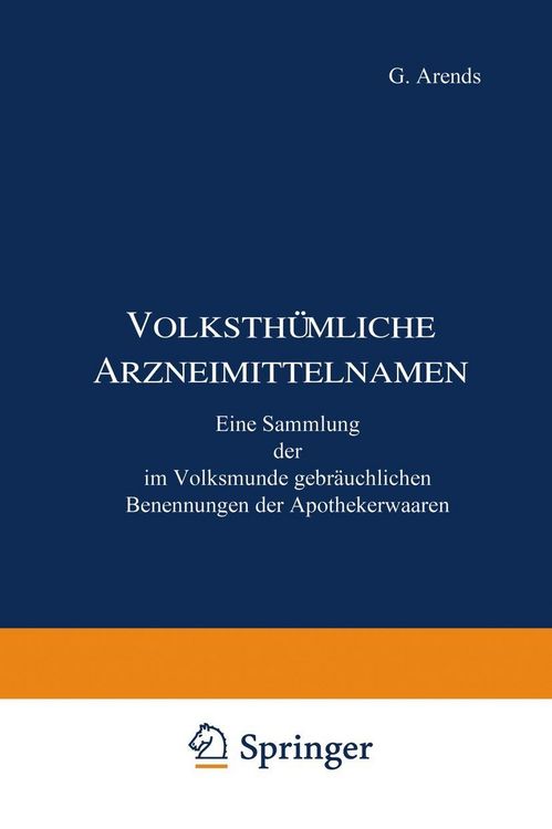 Produktbild: Volksth&uuml;mliche Arzneimittelnamen