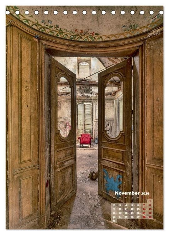 Produktbild: Lost Places - morbide Sch&ouml;nheiten (Tischkalender 2026 DIN A5 hoch), CALVENDO Monatskalender