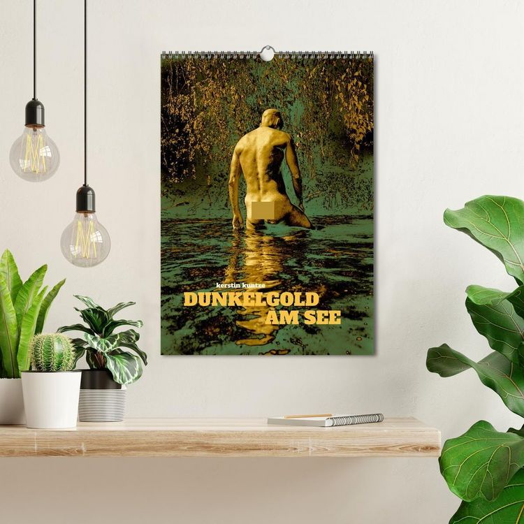 Produktbild: DUNKELGOLD AM SEE (Wandkalender 2026 DIN A3 hoch), CALVENDO Monatskalender