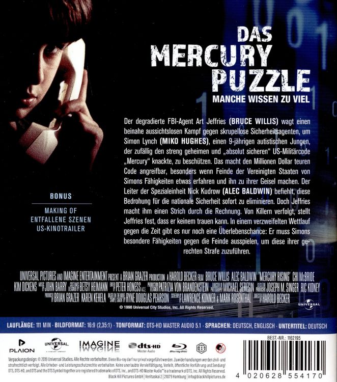 Produktbild: Das Mercury Puzzle
