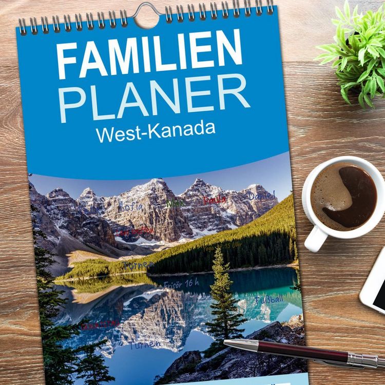 Produktbild: Familienplaner 2026 - West-Kanada mit 5 Spalten (Wandkalender, 21 x 45 cm) CALVENDO