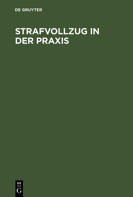 Produktbild: Strafvollzug in der Praxis