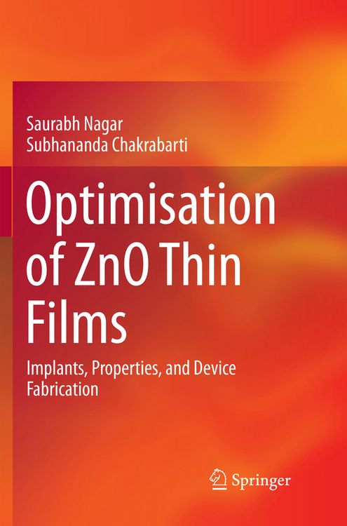 Produktbild: Optimisation of ZnO Thin Films