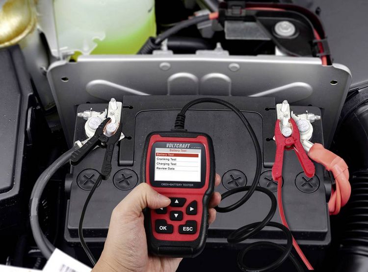 Produktbild: VOLTCRAFT VC-BT300Pro OBD II Diagnosetool mit Batteriepr&uuml;fung VC-16740120