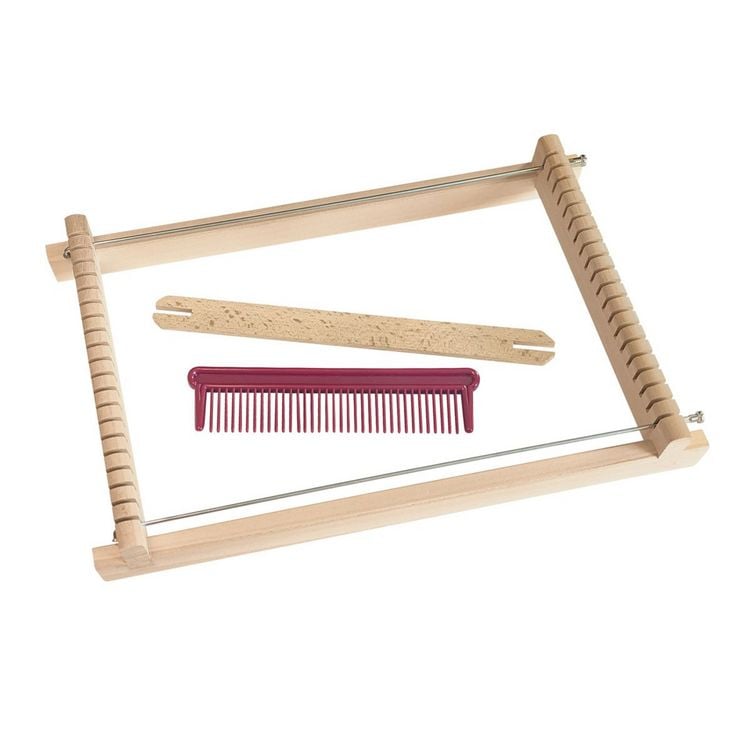 Produktbild: PEBARO WEB0117 - Kinder-Webrahmen mit Zubeh&ouml;r, Webbreite 17 cm, Holz