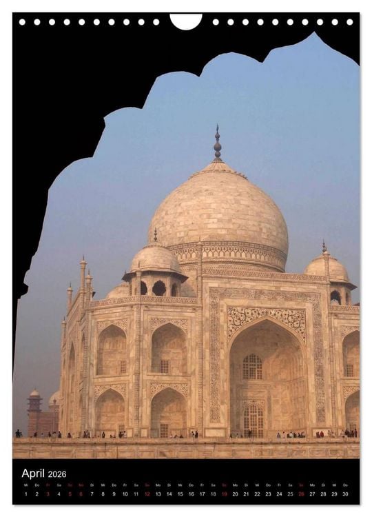 Produktbild: Taj Mahal - Monument der Liebe (Wandkalender 2026 DIN A4 hoch), CALVENDO Monatskalender