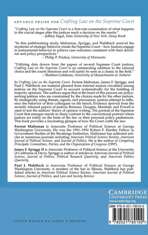 Produktbild: Crafting Law on the Supreme Court