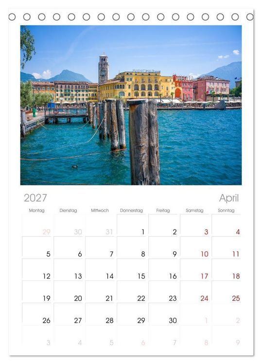 Produktbild: Tischplaner 2027 - Riva del Garda - Am Gardasee ganz im Norden (A5 Tischkalender zum Aufstellen) CALVENDO
