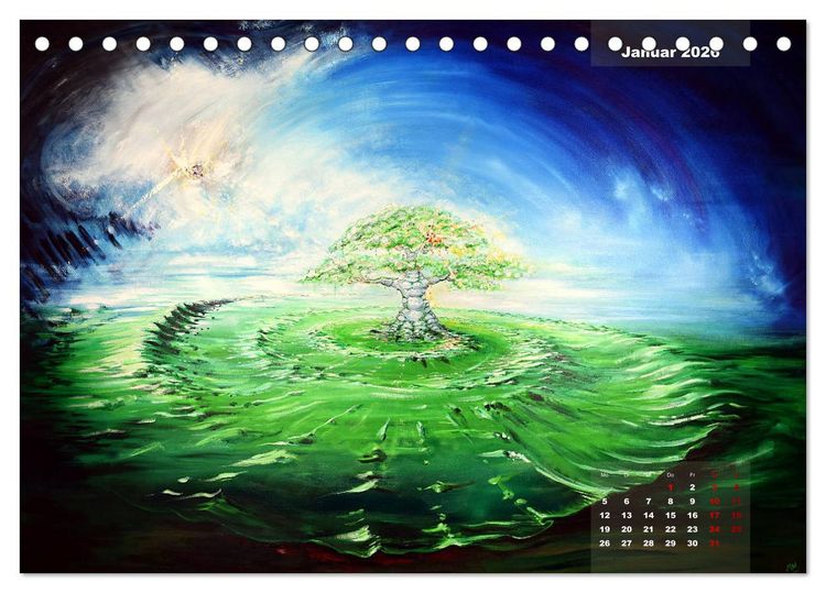 Produktbild: Phantastische Kunst (Tischkalender 2026 DIN A5 quer), CALVENDO Monatskalender