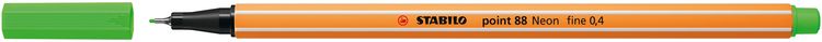 Produktbild: STABILO Fineliner -   point 88 - Einzelstift - Neonfarbe, leuchtfarbengr&uuml;n