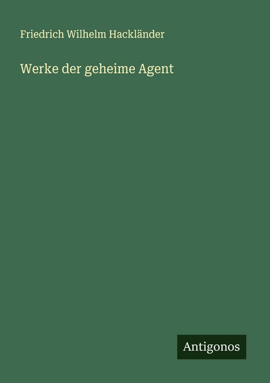 Produktbild: Werke der geheime Agent