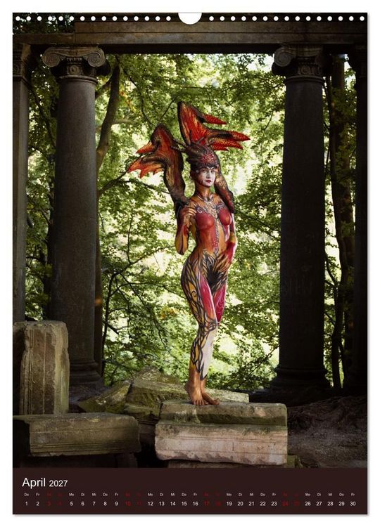 Produktbild: Bodypainting Adventures - Farbe auf nackter Haut (Wandkalender 2027 DIN A3 hoch), CALVENDO Monatskalender