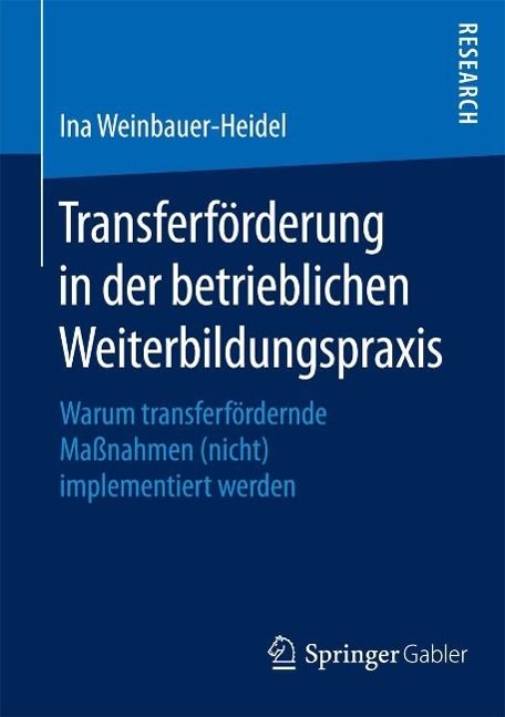 Produktbild: Transferf&ouml;rderung in der betrieblichen Weiterbildungspraxis