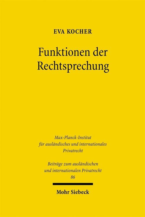 Produktbild: Funktionen der Rechtsprechung