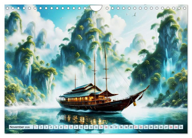 Produktbild: Archipelago's Exotic paradise trip (Wall Calendar 2026 DIN A4 landscape), CALVENDO 12 Month Wall Calendar