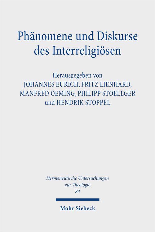 Produktbild: Ph&auml;nomene und Diskurse des Interreligi&ouml;sen